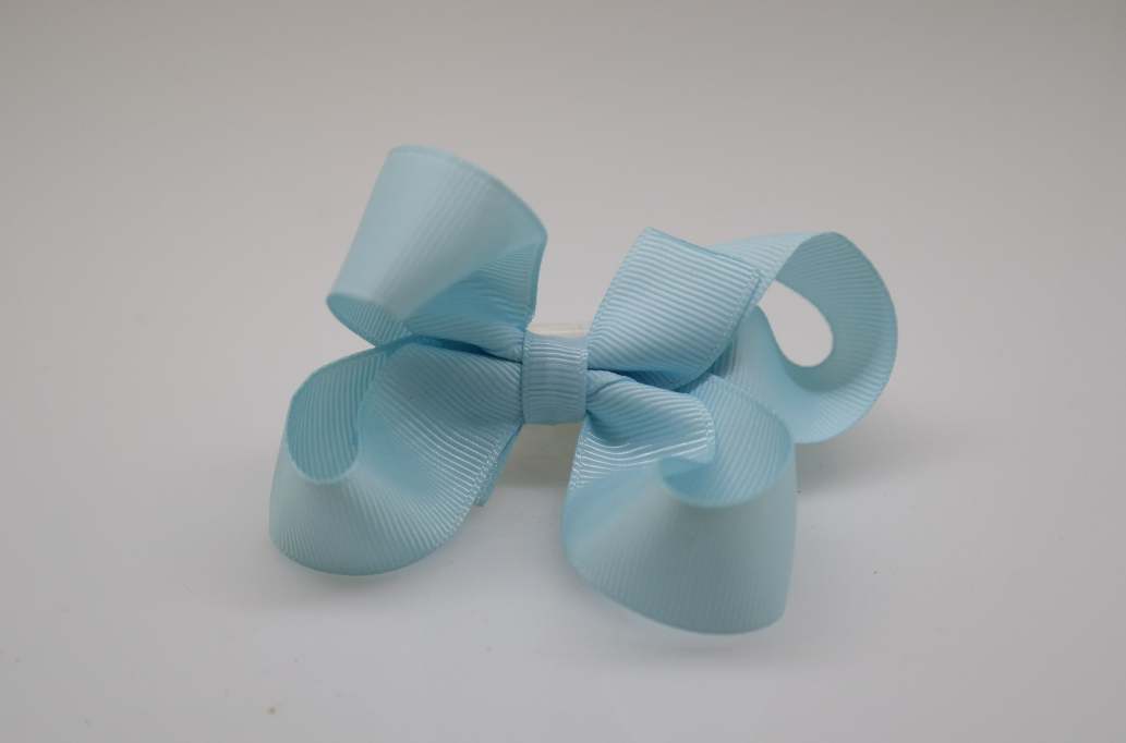 Large bowtique hair Bow with colors  Light Blue
